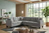 KAVALA Gray Water-Resistant 107" x 84" Reversible Sectional