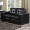 MILLO Black 60" Wide Loveseat