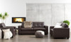 MILLO Brown 83" Wide Sofa