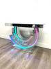 KENISHA Mirror 44" Wide Console Table with LED Lights