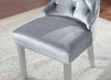 Adalia - Wingback Chair (Set of 2) - Silver / Dark Gray