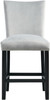 VALERY Gray Velvet 20" Wide Counter Chair