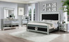 INSIGNA Black Velvet & Mirror Bedroom Set