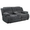 Weissman - Motion Loveseat With Console - Charcoal