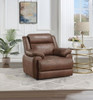 Ellington - Upholstered Padded Arm Accent Chair - Dark Brown