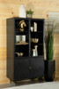 Santiago - Rectangular 4-Door Cabinet - Matte Black