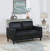 Ruth - Upholstered Track Arm Faux Leather Loveseat