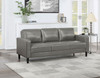 Ruth - Upholstered Track Arm Faux Leather Sofa