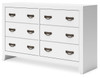 Binterglen - Dresser - White