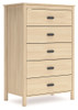 Cabinella - Five Drawer Chest - Tan