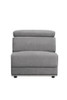 Alwin - Modular Armless Chair - Dark Gray Fabric