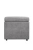 Alwin - Armless Chair - Dark Gray Fabric