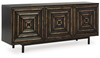 Fair Ridge - Distressed Black - Accent Cabinet