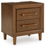 Lyncott - Two Drawer Night Stand - Brown