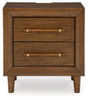 Lyncott - Brown - Two Drawer Night Stand