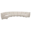 Charlotte - Upholstered Curved Modular Sectional Sofa