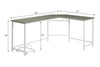 Bambina - Computer Desk - Gray & White