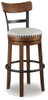 Valebeck - Tall Upholstered Swivel Barstool