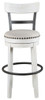 Valebeck - Tall Upholstered Swivel Barstool