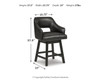Tallenger - Upholstered Swivel Barstool (Set of 2)