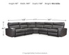 Samperstone - Power Reclining Sectional