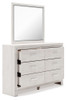 Altyra - Dresser, Mirror, Panel Bookcase Bed