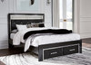 Kaydell - Upholstered Panel Storage Platform Bed