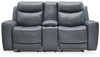 Mindanao - Power Reclining Loveseat With Console /Adj Hdrst