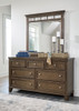 Shawbeck - Medium Brown - Dresser And Mirror