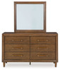 Lyncott - Dresser And Mirror - Brown