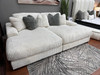 PREZZA Ivory 102" Wide Modular Double Chaise Sectional