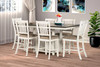 PERUGIA White 7 Piece Counter Height Set