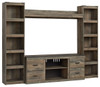 Trinell - 4-Piece Entertainment Center With 60" TV Stand