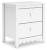 Hallityn - Two Drawer Night Stand - White