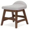 Lyncott - Home Office Desk Chair - Light Gray / Brown