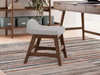 Lyncott - Home Office Desk Chair - Light Gray / Brown