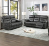 APACHE Dark Gray Reclining Sofa & Glider Loveseat