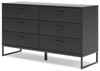 Socalle - Six Drawer Dresser