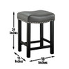Aspen - Counter Stool (Set of 2) - Dark Gray