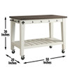 Cayla - Kitchen Cart - Two Tone