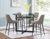 Olson - 5 Piece Counter Dining Set - Dark Gray