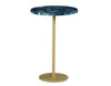 Oceana - Agate Top Round Chairside Table - Blue