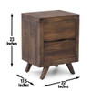Pasco - Nightstand With Glides - Dark Brown