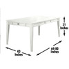 Cayla - Table - White