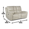 Laurel - Dual Power Console Loveseat