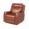 Natalia - Recliner Dual Power Coach - Dark Brown