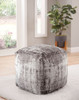 Hazel - Square Pouf - Dark Gray