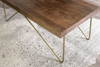 Walter - Brass Inlay Cocktail Table - Brown
