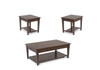 Crestline - 3 Piece Table Set - Brown