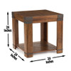 Arusha - End Table - Brown